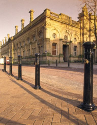 ASF 102 (Manchester) Cast Iron Bollard with Logo